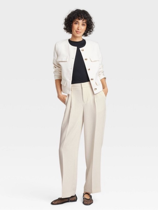 Amazon Pants - Women's Cream Wide-Leg Pants